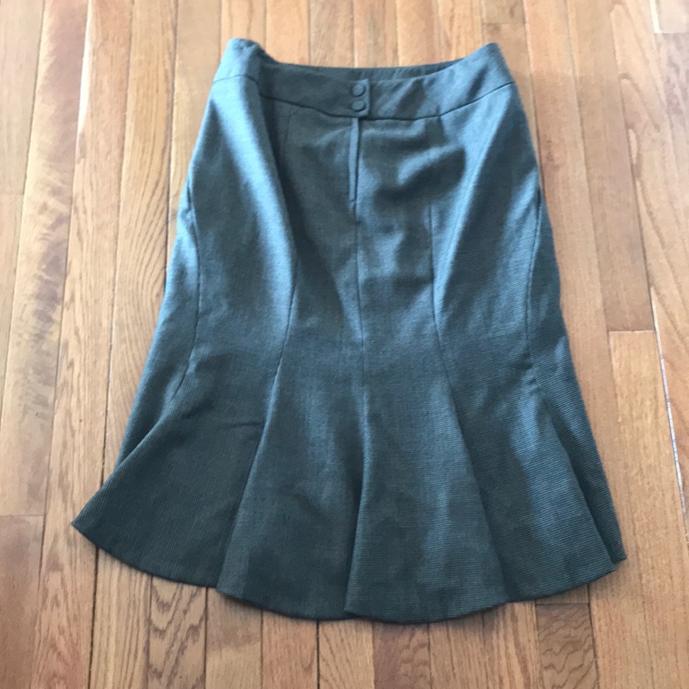 Banana Republic lined houndstooth skirt